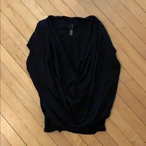 Black deep V Bobi shirt